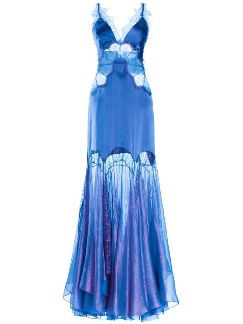 Maria Lucia Hohan Issa Abendkleid aus Seide - Blau von Maria Lucia Hohan