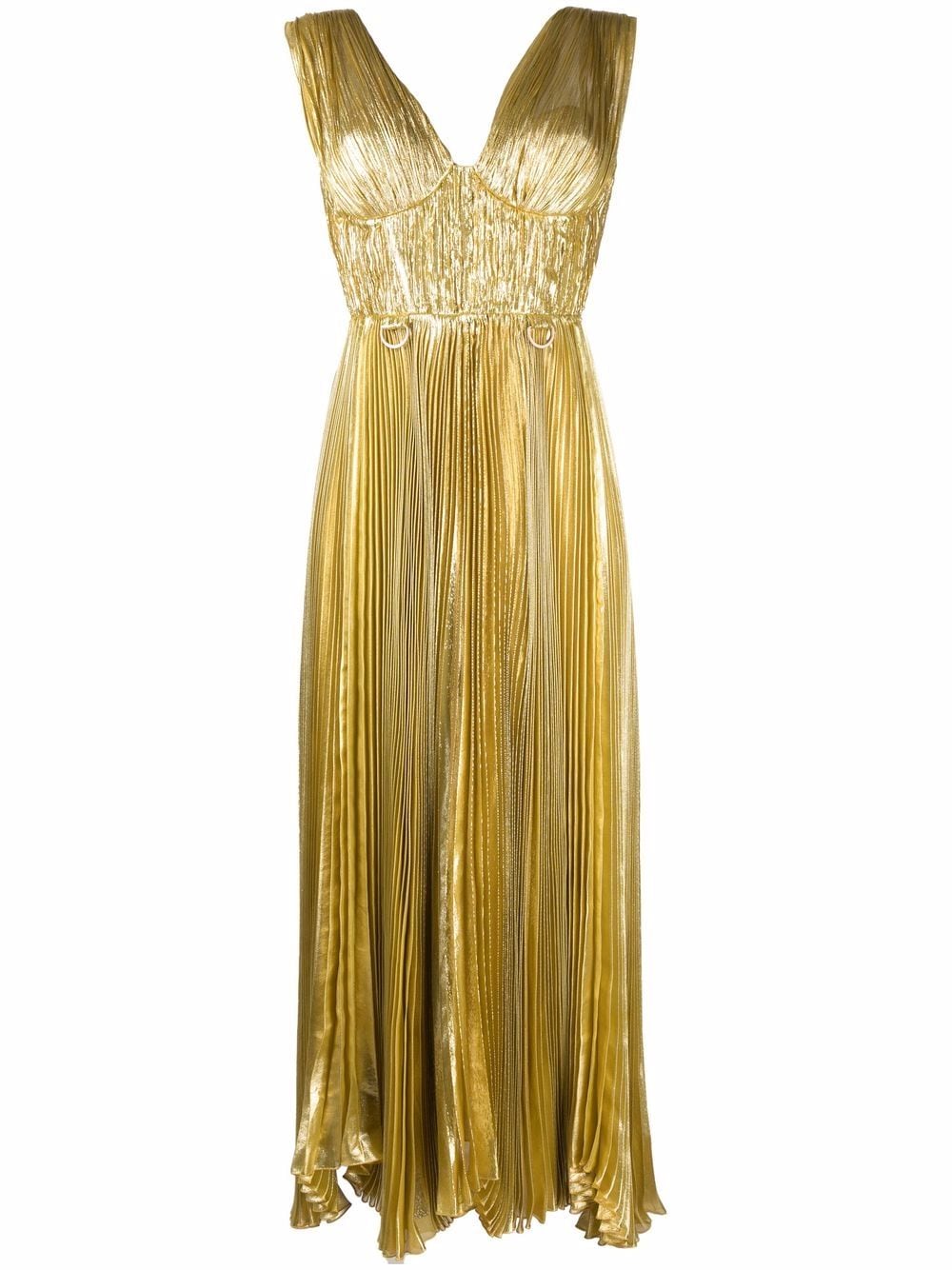 Maria Lucia Hohan Trägerkleid mit V-Ausschnitt - Gold von Maria Lucia Hohan