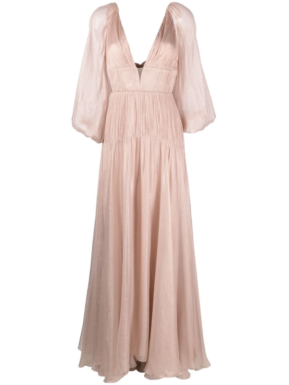 Maria Lucia Hohan Zeena Robe aus Seide im Metallic-Look - Rosa von Maria Lucia Hohan