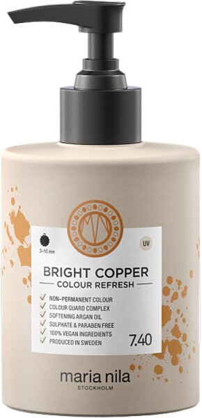Maria Nila Colour Refresh Farbmaske Bright Copper 7.40 300 ml von Maria Nila