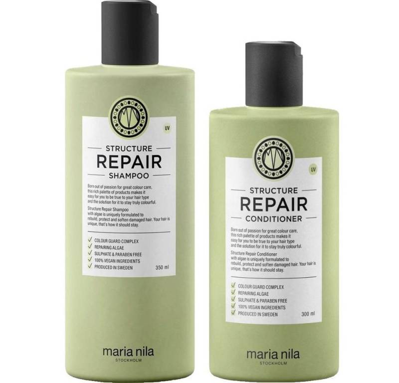 Maria Nila Haarpflege-Set Maria Nila Structure Repair Set-Shampoo 350ml+Cond. 300ml von Maria Nila
