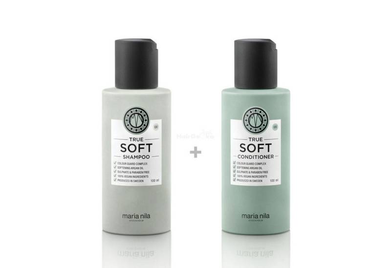 Maria Nila Haarshampoo Maria Nila True Soft Set - Shampoo 100 ml + Conditioner 100 ml von Maria Nila