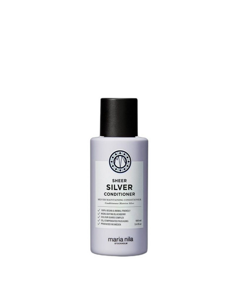 Maria Nila Haarspülung Sheer Silver Conditioner, 1-tlg., für blondes Haar, neutralisiert Gelbstich von Maria Nila