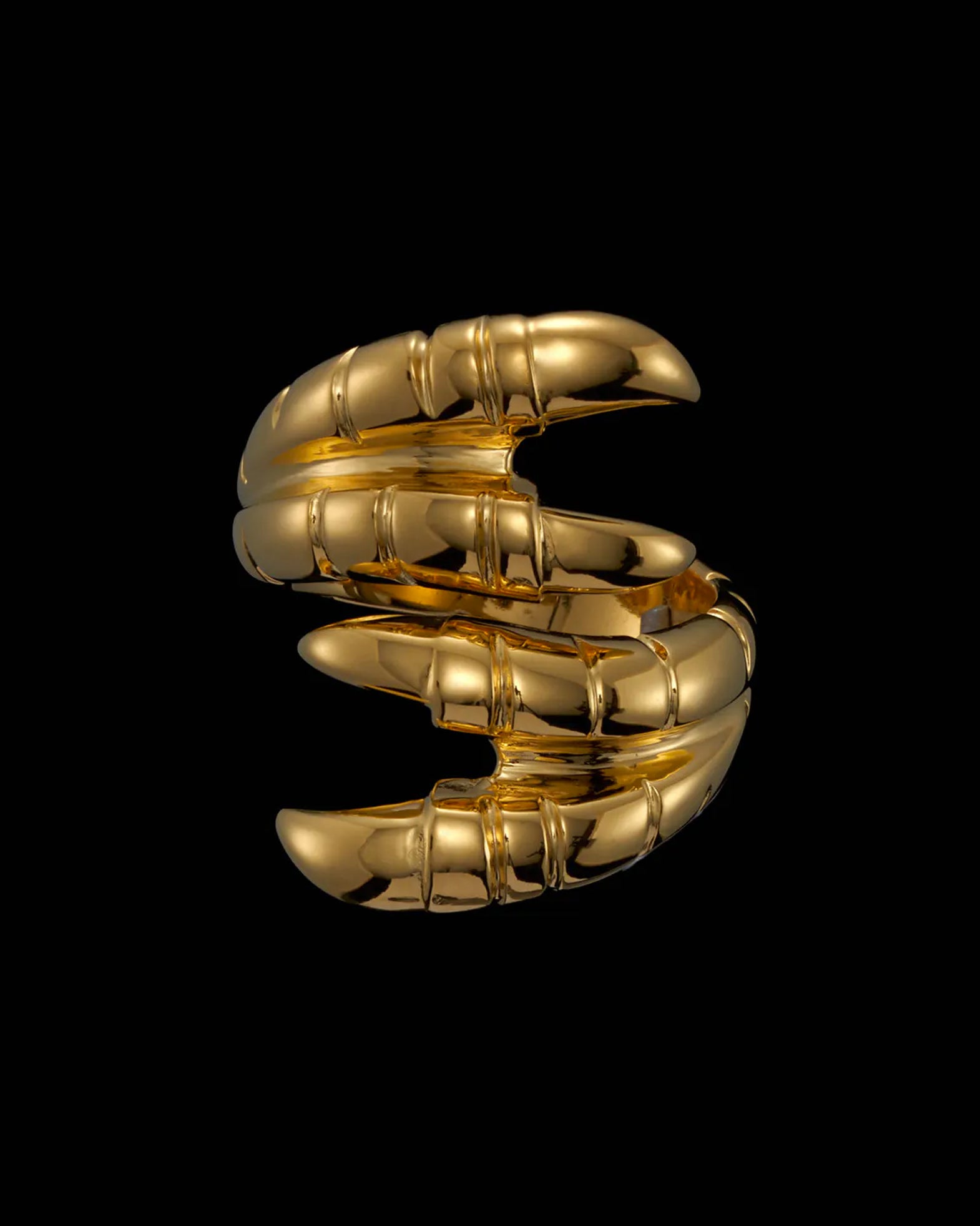 Maria Nilsdotter Ring Claw Double Heavy Gold von Maria Nilsdotter