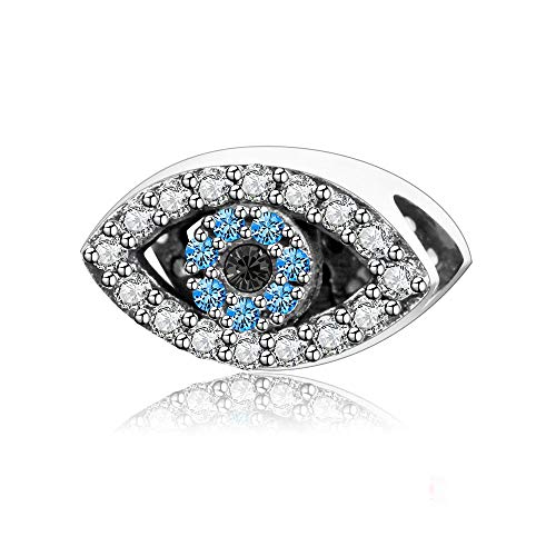 MariaFonte Charm Anhänger Neu 2025 Blaues Auge Geburstag Jubiläum Original Angebot Perlen Armband Silber 925 Günstig Herz Mama Familie Frau Kompatibel Glücksbringer Weihnachten Mädel Hochzeitstag von MariaFonte