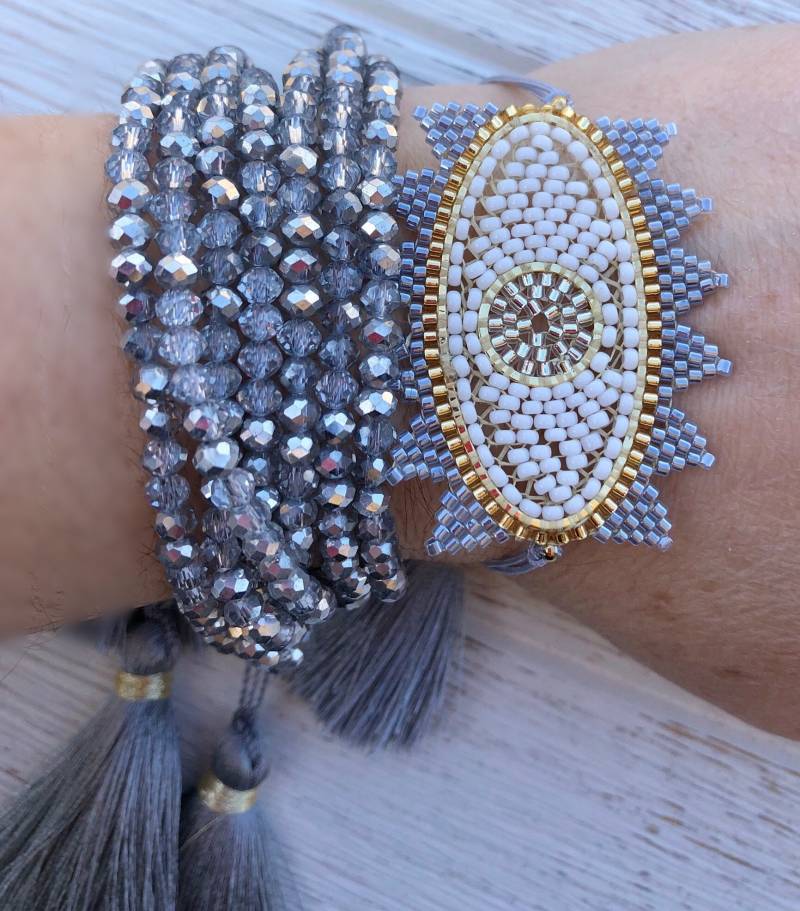 Armband Set, Für Frauen, Handgemachter Schmuck, Perlen Armband, Set von MariaMariaMxShop