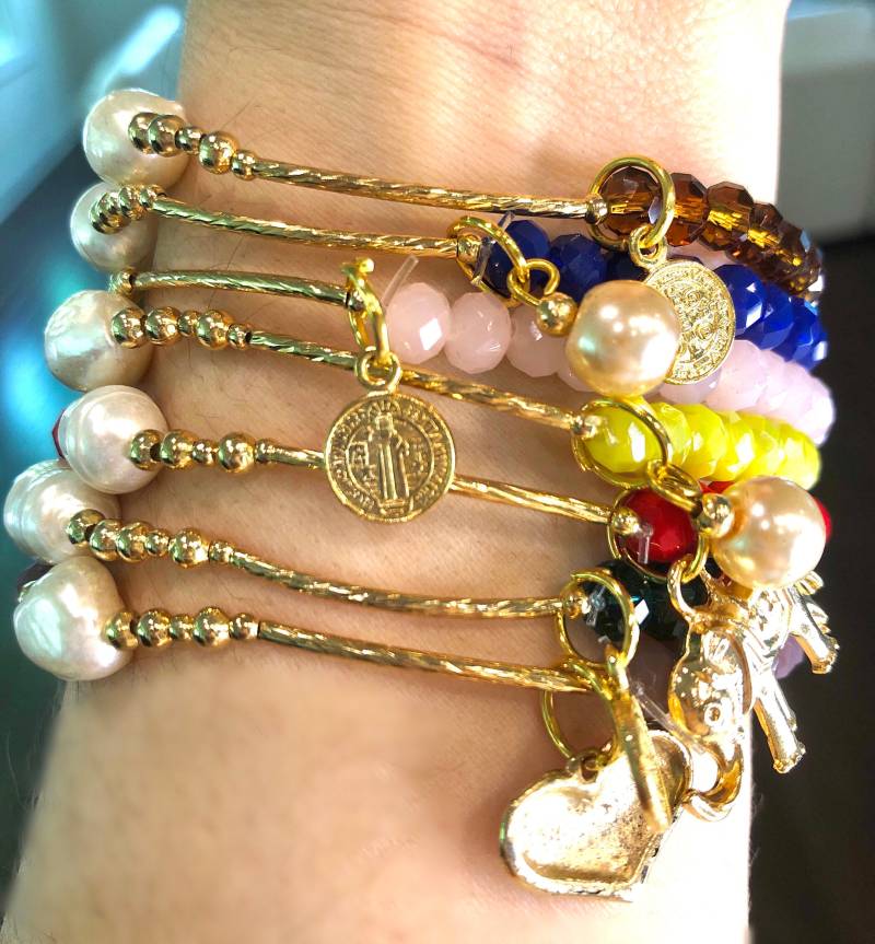 Schmuck-Set Von Sieben Charms Armband Für Frauen von MariaMariaMxShop