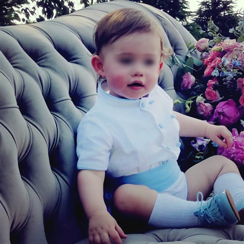 Weißer Leinenanzug Für Jungen Zur Taufe, Hochzeit Oder Einem Besonderen Anlass. Weiße Babykleidung Mit Schärpe. Taufe von MariaPlateroKidsClot