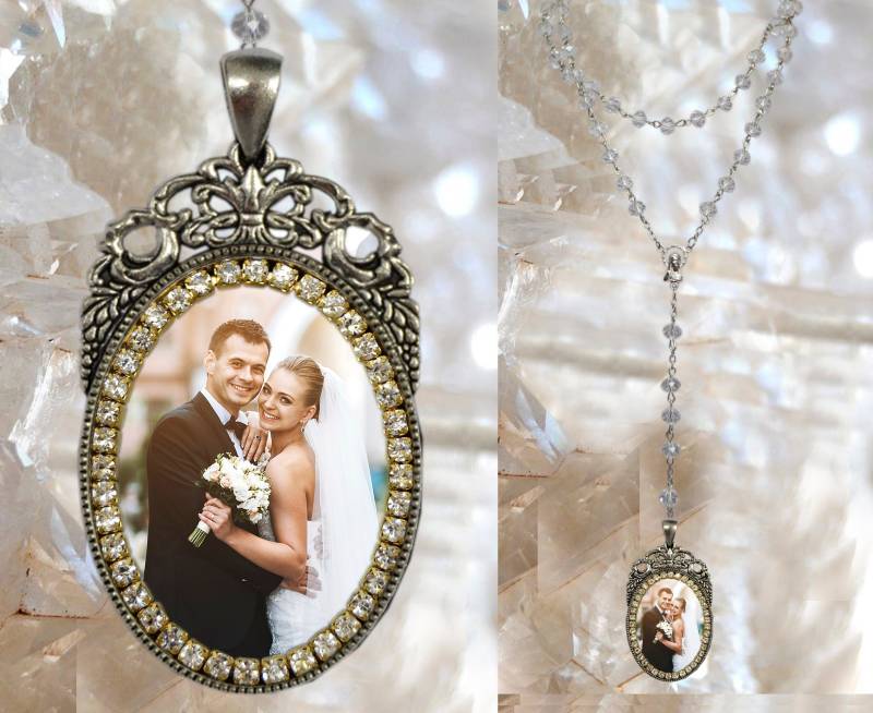 Benutzerdefinierte Rosenkranz Mit Ihren Foto-Handmade Medaille Schmuckanhänger | Weiße Farbe von MariaSantissimaShop