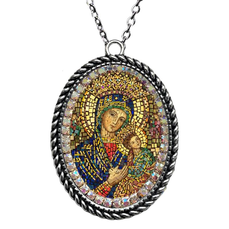 Halskette „Ewige Hilfe", Schutzpatronin Der Frauen Bei Geburt, Spanien Und Die Vereinigten Staaten, Unsere Mutter Immerwährenden Hilfe; von MariaSantissimaShop