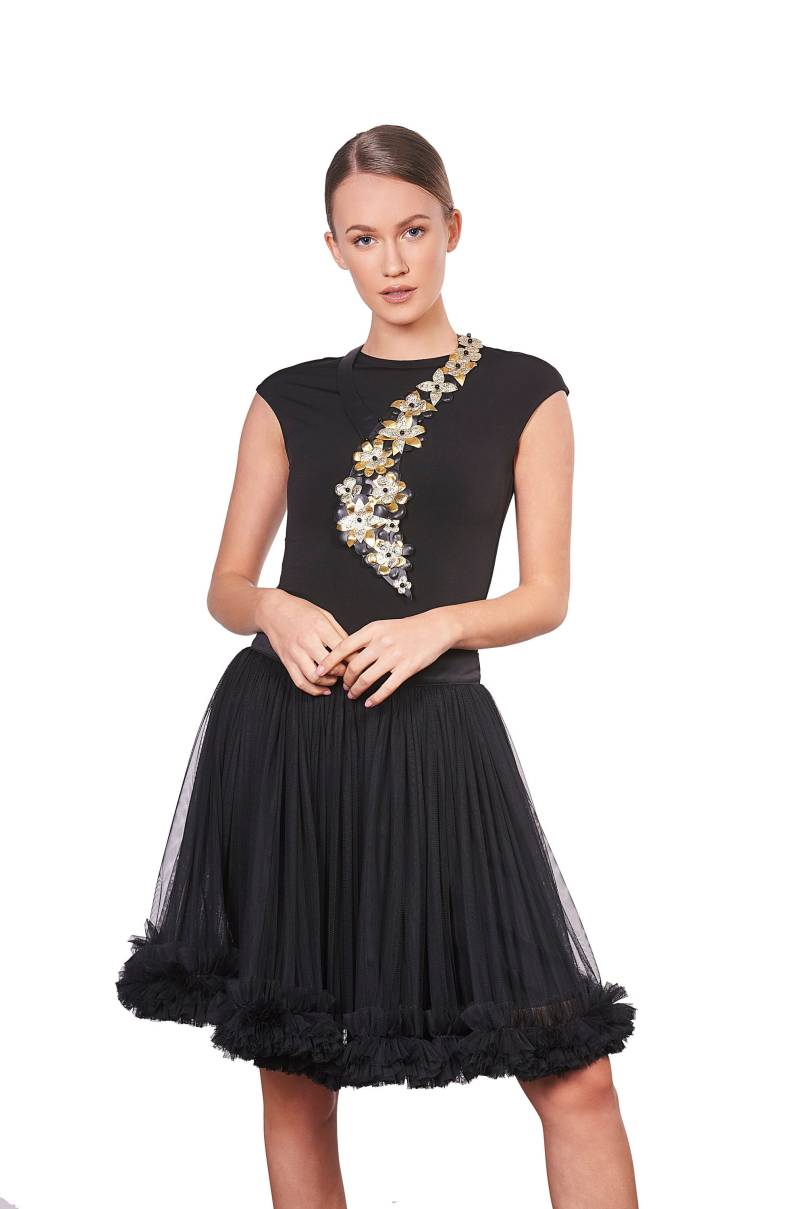 Blumenhalskette, Leder-statement-Halskette, Handgemachte Bib-Halsketten, Weihnachten-Formale Halskette, Handgemachter Schmuck von MariaYoncheva