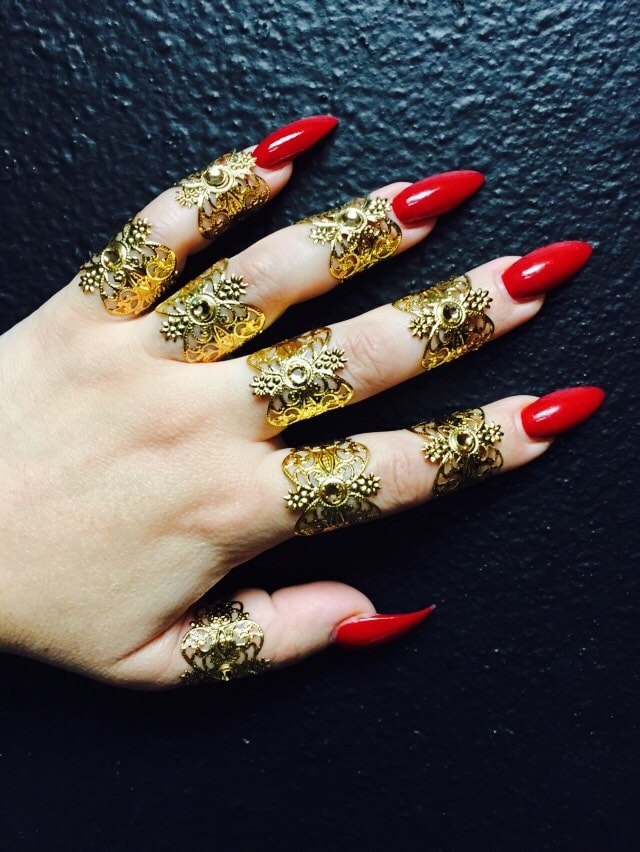 Henna Tattoo Verstellbare Ringe. 9Er Set von MariannaHarutunian