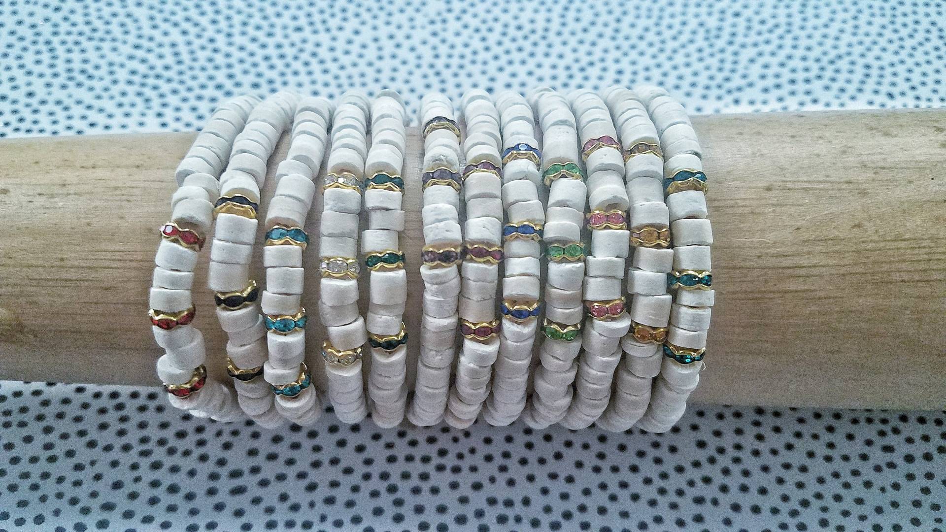 Marianna Mae Birthstone Collection- Stretch Coco Armband Mit Quaste Und Strass Rondellen - Einzelarmband Marianna Mae Birthstone Collection- Stretch Coco Armband Mit Quaste Und Strass Rondellen - Einzelarmband von MariannaMaeDesign