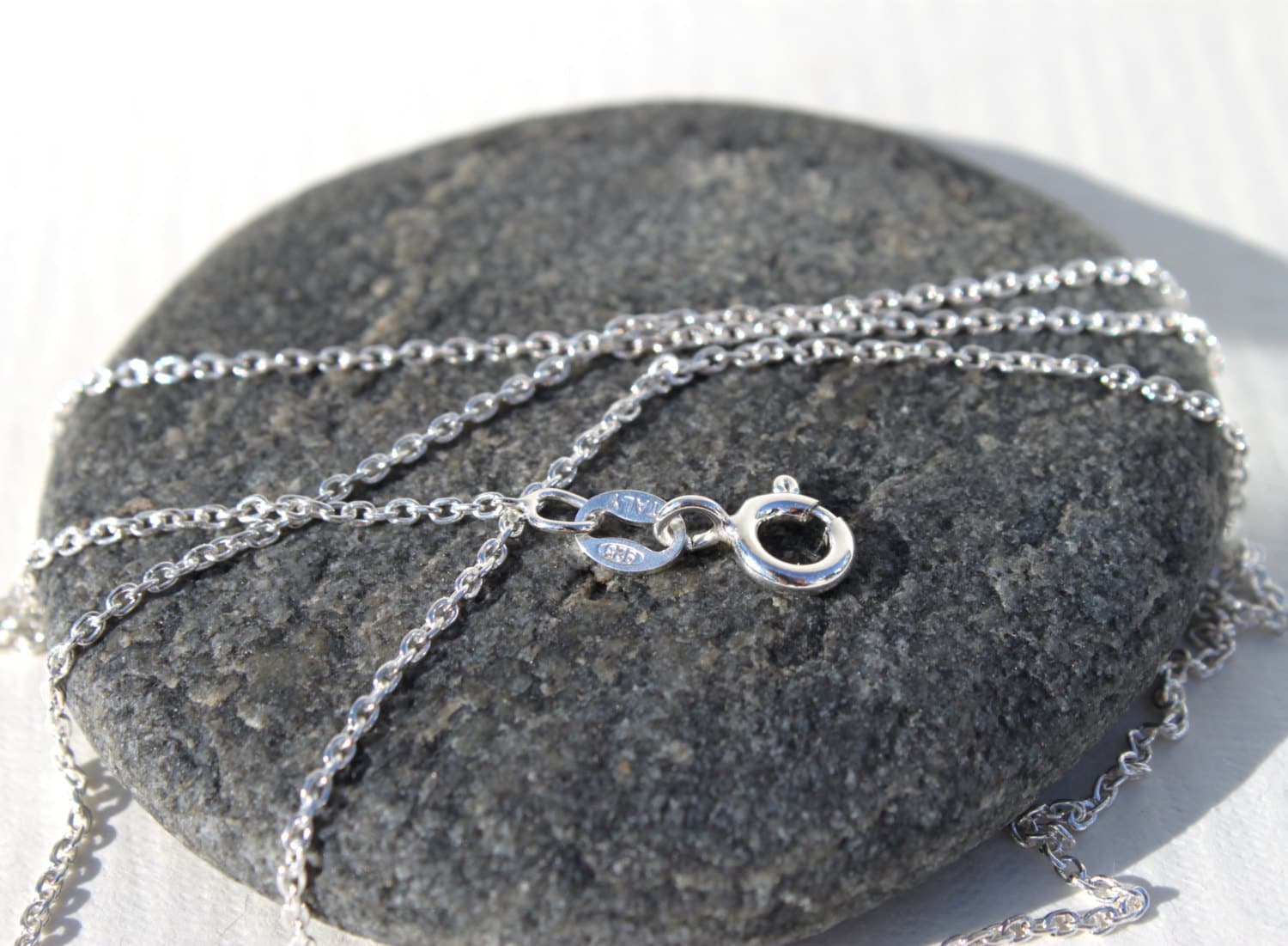 sterling Silber Spuren Kette Massive Halskette | 40-45 cm sterling Silber Spuren Kette Massive Halskette | 40-45 cm von MarianneDegener