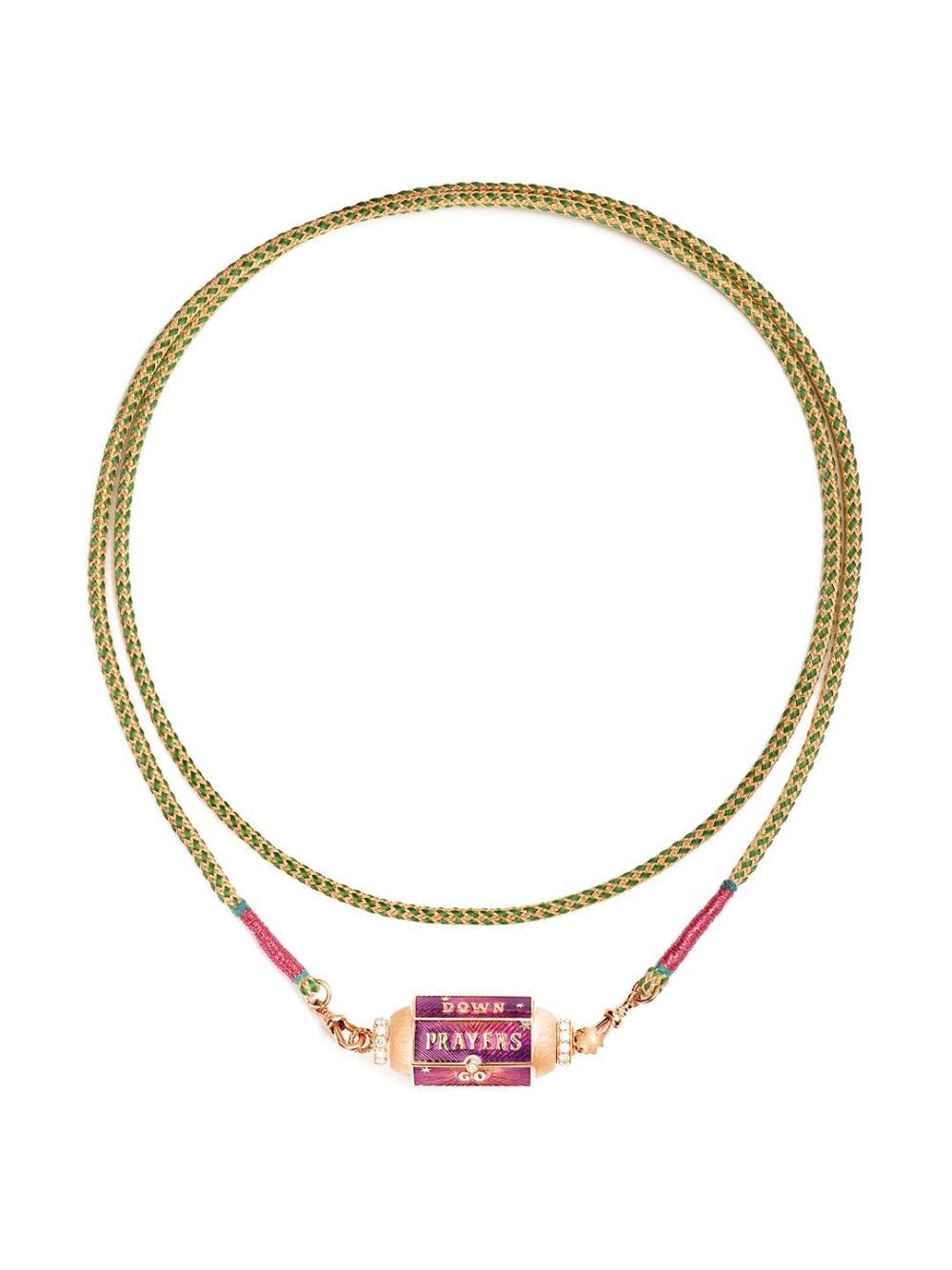 Marie Lichtenberg 18kt Rotgoldhalskette mit Diamanten - Rosa von Marie Lichtenberg