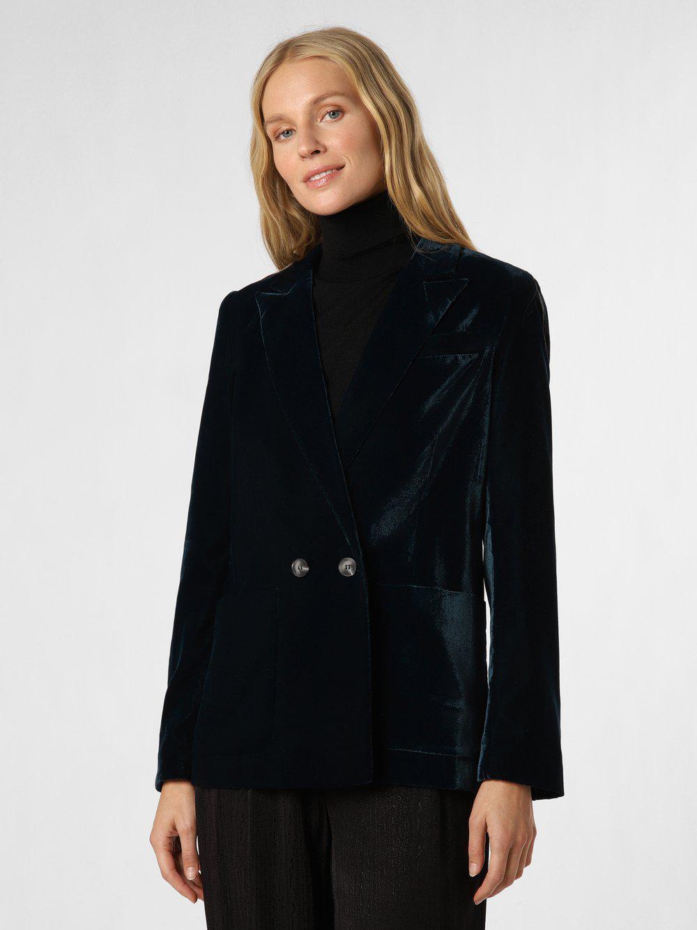 Marie Lund Blazer Damen Samt, petrol von Marie Lund