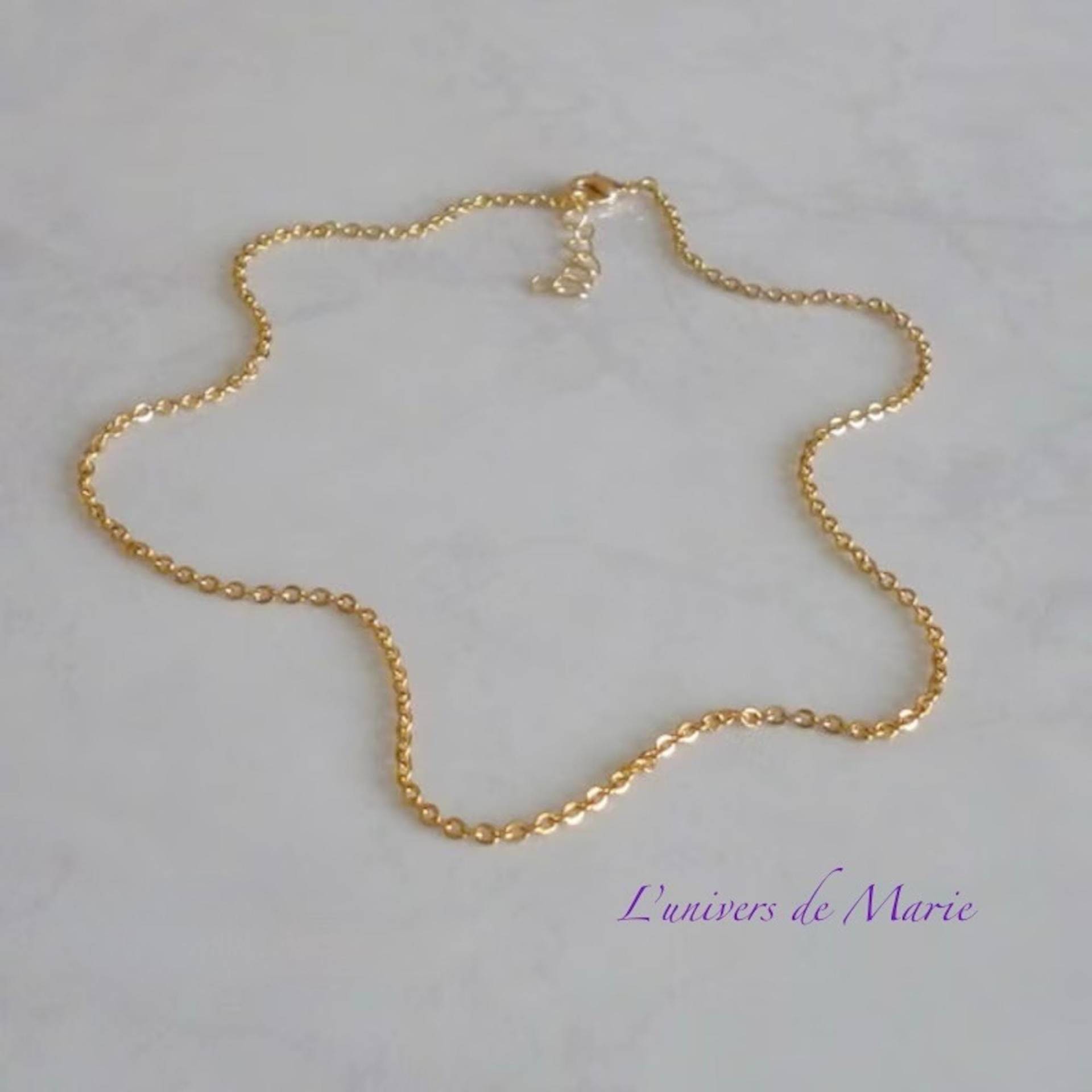 2 Mm Forçat Gliederhalskette/18 Karat Vergoldet 2 Mm Forçat Gliederhalskette/18 Karat Vergoldet von Marie82Creations