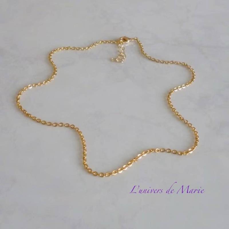 2 Mm Forçat Gliederhalskette/18 Karat Vergoldet von Marie82Creations