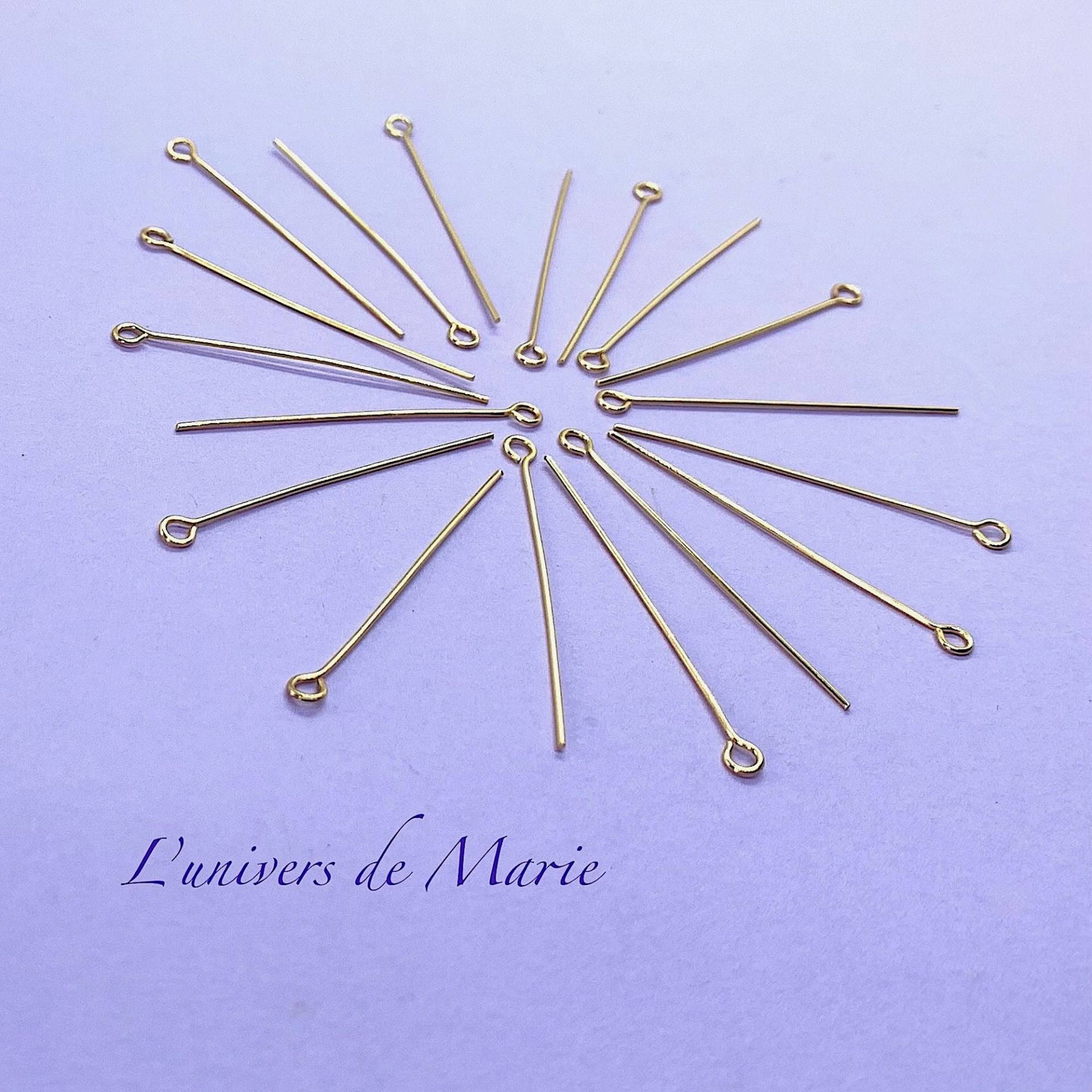 Kettelstifte/Ohrstecker 40 X 0, 70 Mm - Edelstahl Goldfarben Kettelstifte/Ohrstecker 40 X 0, 70 Mm - Edelstahl Goldfarben von Marie82Creations