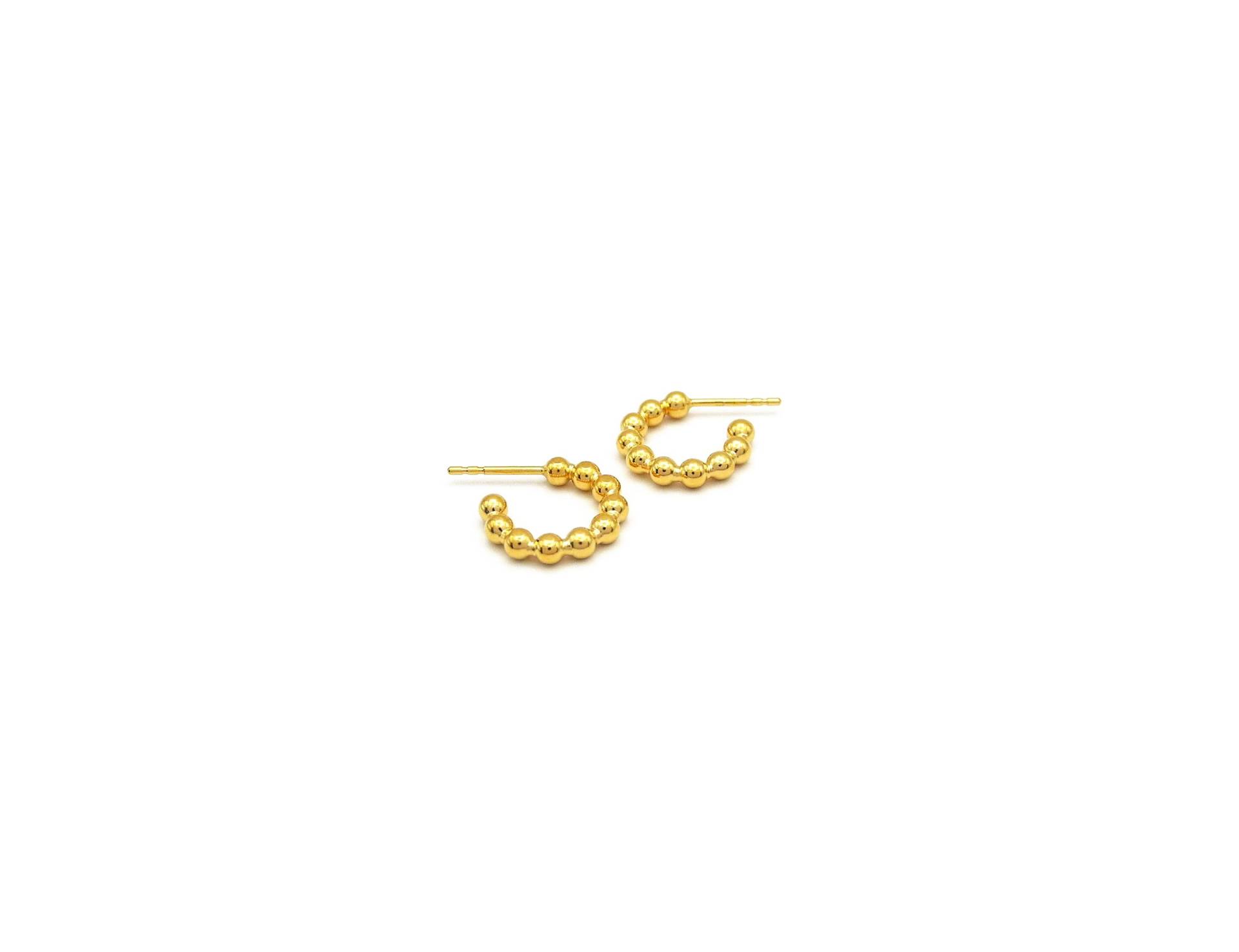 Goldene Perlchencreolen von MarieCharlottePiel
