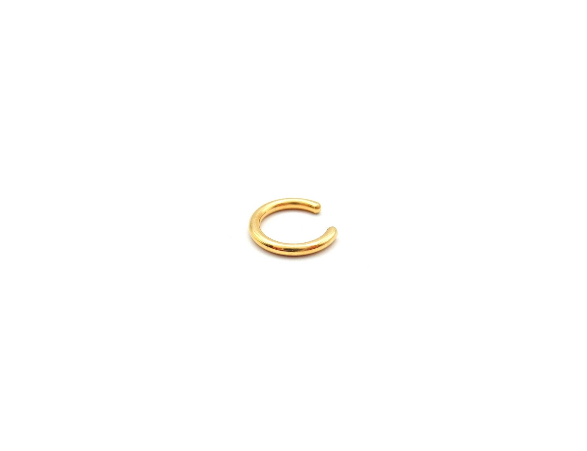 Goldener Earcuff, Earcuff Im Rundprofil von MarieCharlottePiel