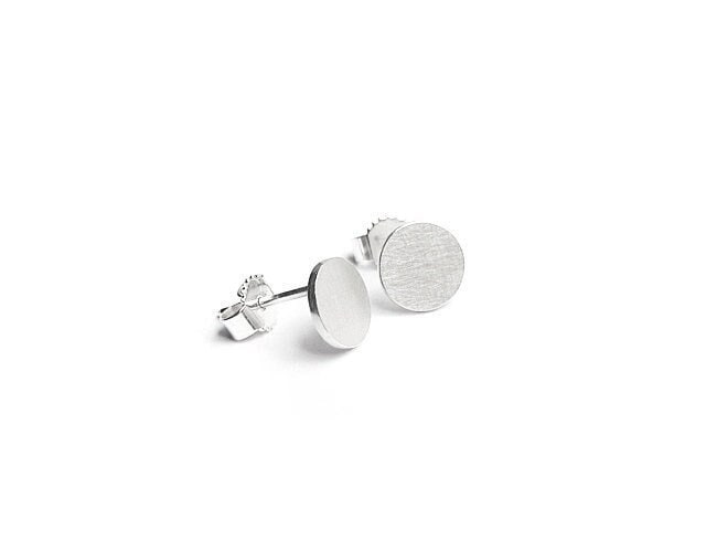 Kreisförmige Silberohrstecker, 8 Mm Punktohrstecker, Runde Ohrstecker Kreisförmige Silberohrstecker, 8 Mm Punktohrstecker, Runde Ohrstecker von MarieCharlottePiel