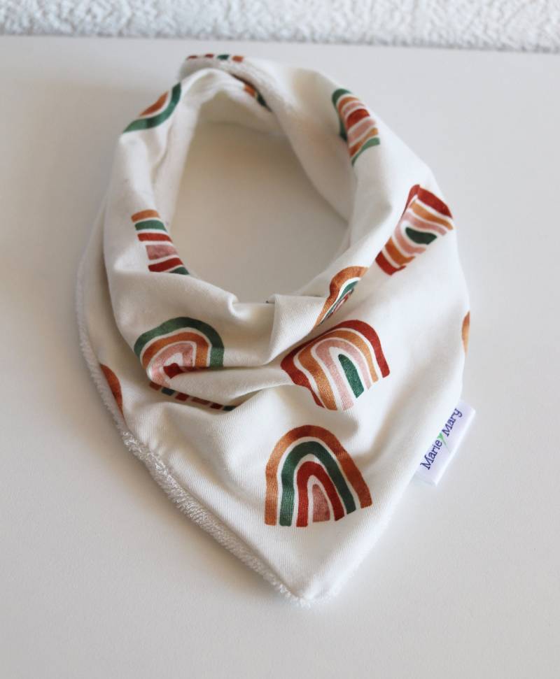Bio-Bandana-Lätzchen - Regenbogen von MarieMaryCreations
