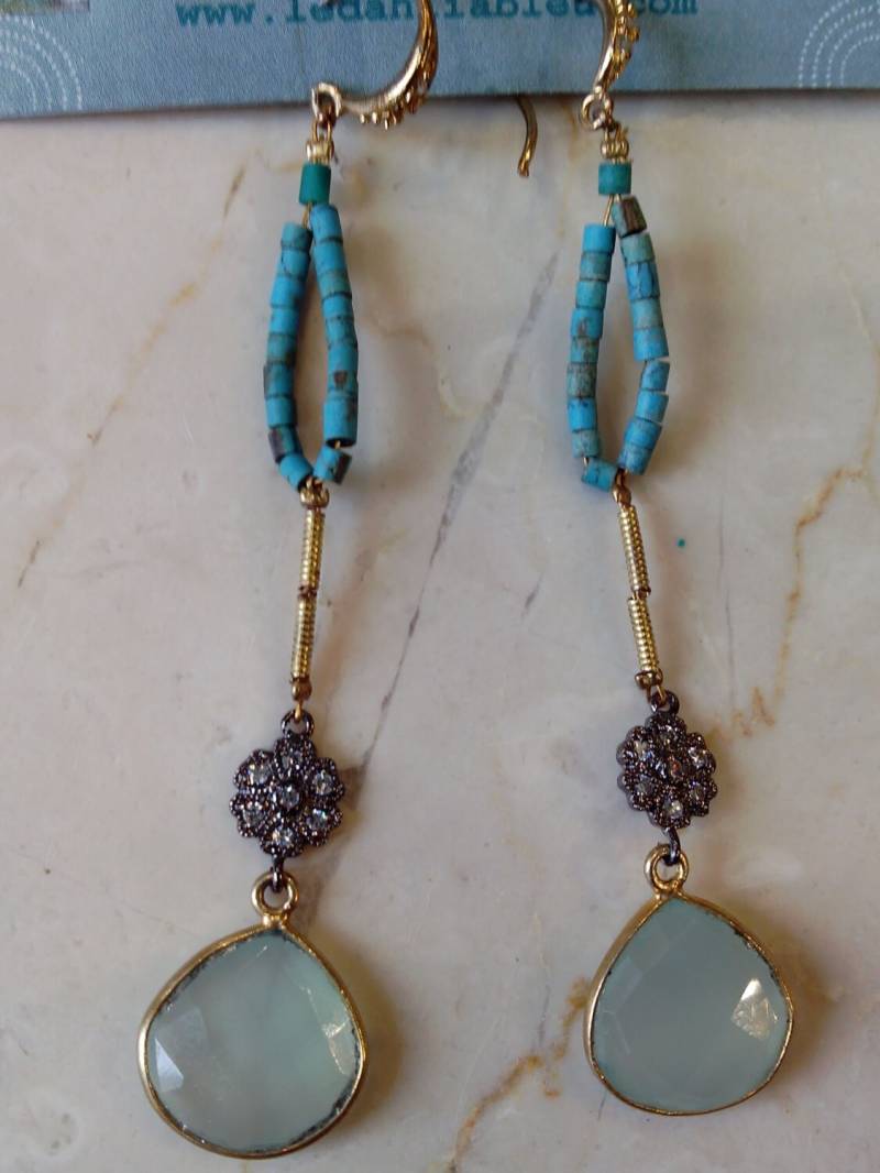 Vintage Türkis Ohrringe von MarieSubirana