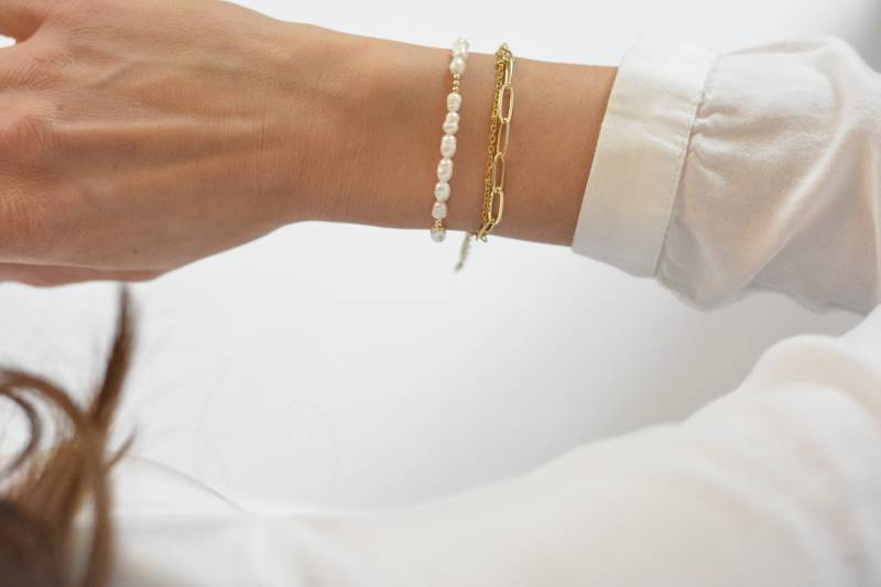 Süßwasserperlen-Armband Edel von Mariekarree