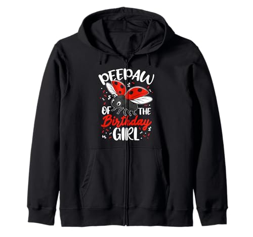 Peepaw of The Birthday Girl Marienkäfer Geburtstagsparty Kapuzenjacke Peepaw of The Birthday Girl Marienkäfer Geburtstagsparty Kapuzenjacke von Marienkäfer Geburtstag Party Design