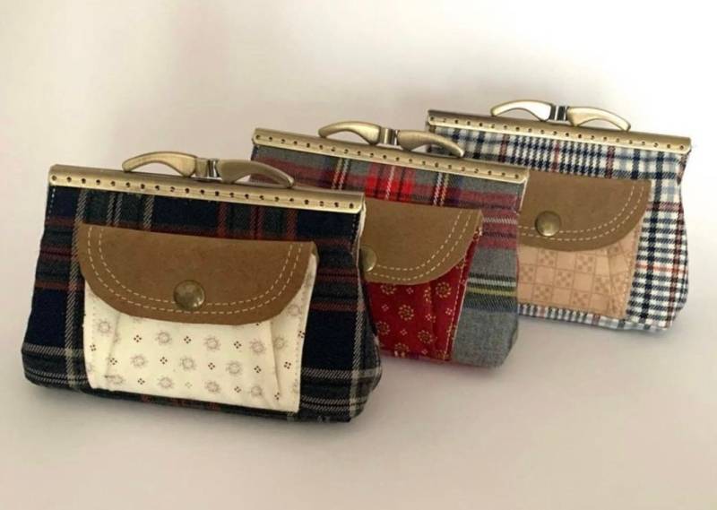 Double Kiss Lock Purse, Metal Frame Coin Purse | Kiss Lock Closure von Marienkaefer3