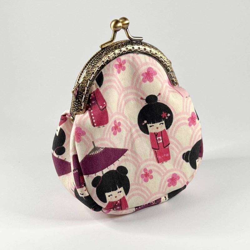 Personalized Gift For Women, Double Kiss Lock Coin Purse, Pockets Purses Retro Purse von Marienkaefer3