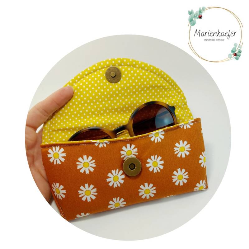Sunglass Rigid Case | Hard Fabric Print Brillenetui von Marienkaefer3