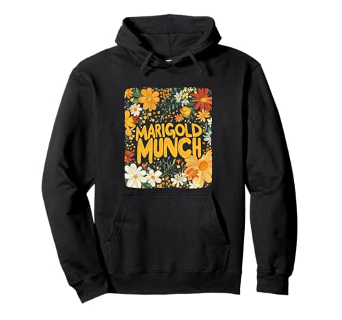 Lebendiges Marigold Munch Flower Kostüm für Erwachsene und Kinder Pullover Hoodie von Marigold Munch Flower