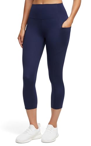 Marika Damen 20" Malina Mesh Pocket Capri Leggings, Peacoat, X-Groß Marika Damen 20" Malina Mesh Pocket Capri Leggings, Peacoat, X-Groß von Marika