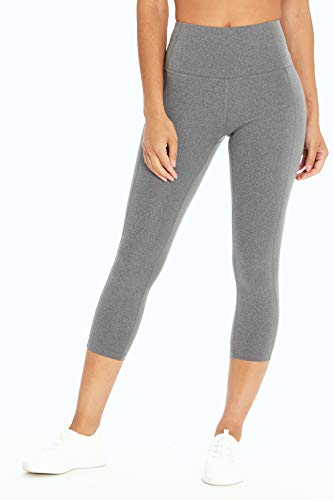 Marika Damen Brooke hoher Taille, wadenlang Capri-Leggings, Schwarz meliert, M von Marika