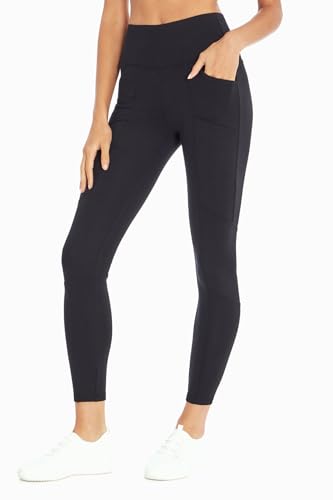 Marika Damen Date Night Ponte hoher Taille und Taschen Leggings, schwarz, Medium von Marika