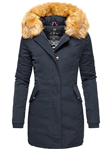 MARIKOO Damen Winter Kurzmantel Karmaa Navy Gr. XXL von MARIKOO