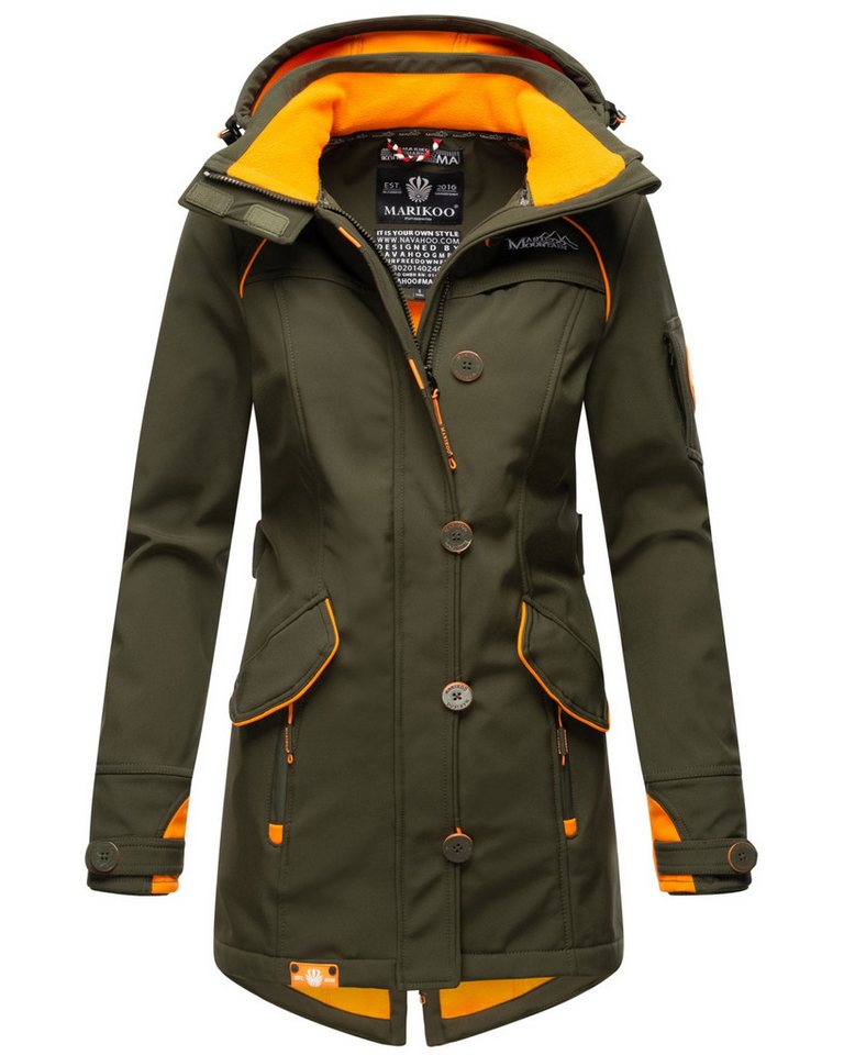 Marikoo Softshelljacke mit abnehmbarer Kapuze von Marikoo