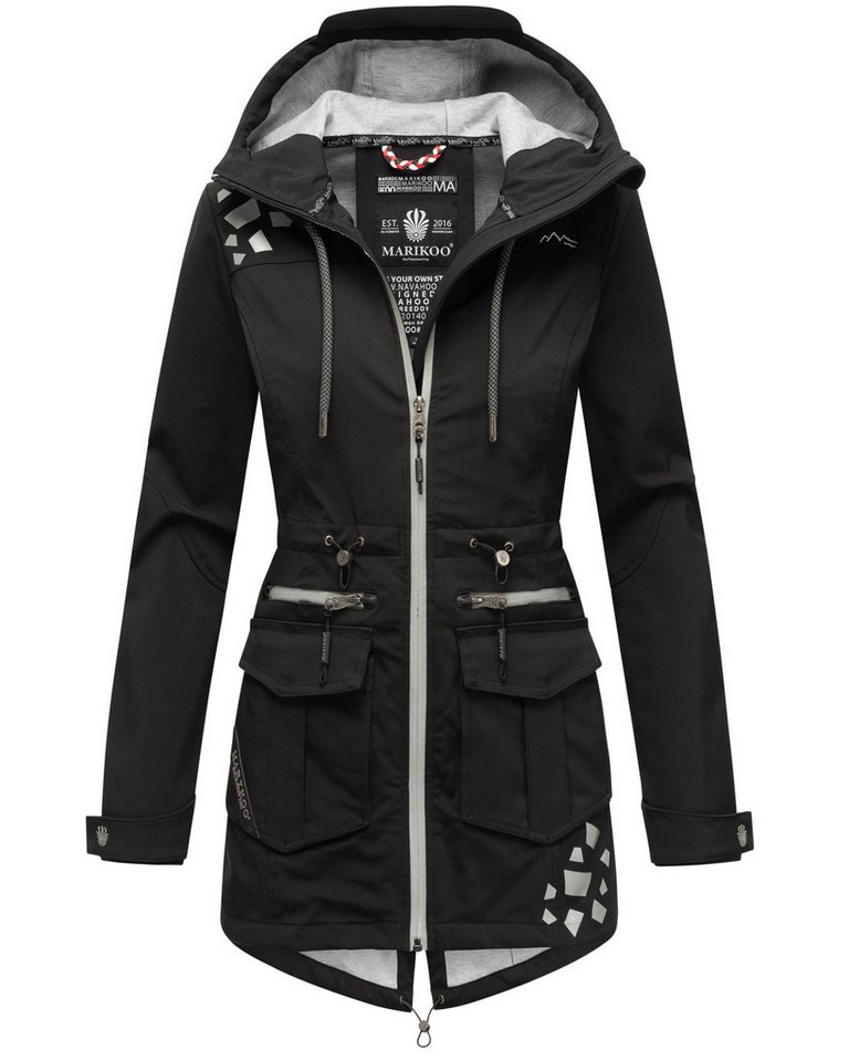 Marikoo Softshelljacke aus wasserabweisendem Obermaterial von Marikoo