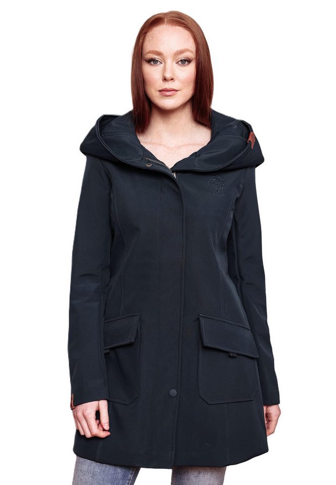 Marikoo Softshelljacke Softshelljacke Mayleen – Damen Übergangsjacke mit Kapuze und Taillierter Schnitt, hoher Tragekomfort und stilvolle Details von Marikoo