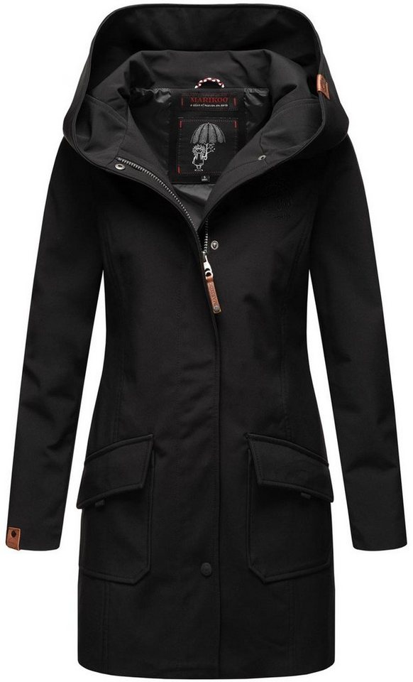 Marikoo Softshelljacke Softshelljacke Mayleen – Damen Übergangsjacke mit Kapuze und Taillierter Schnitt, hoher Tragekomfort und stilvolle Details von Marikoo