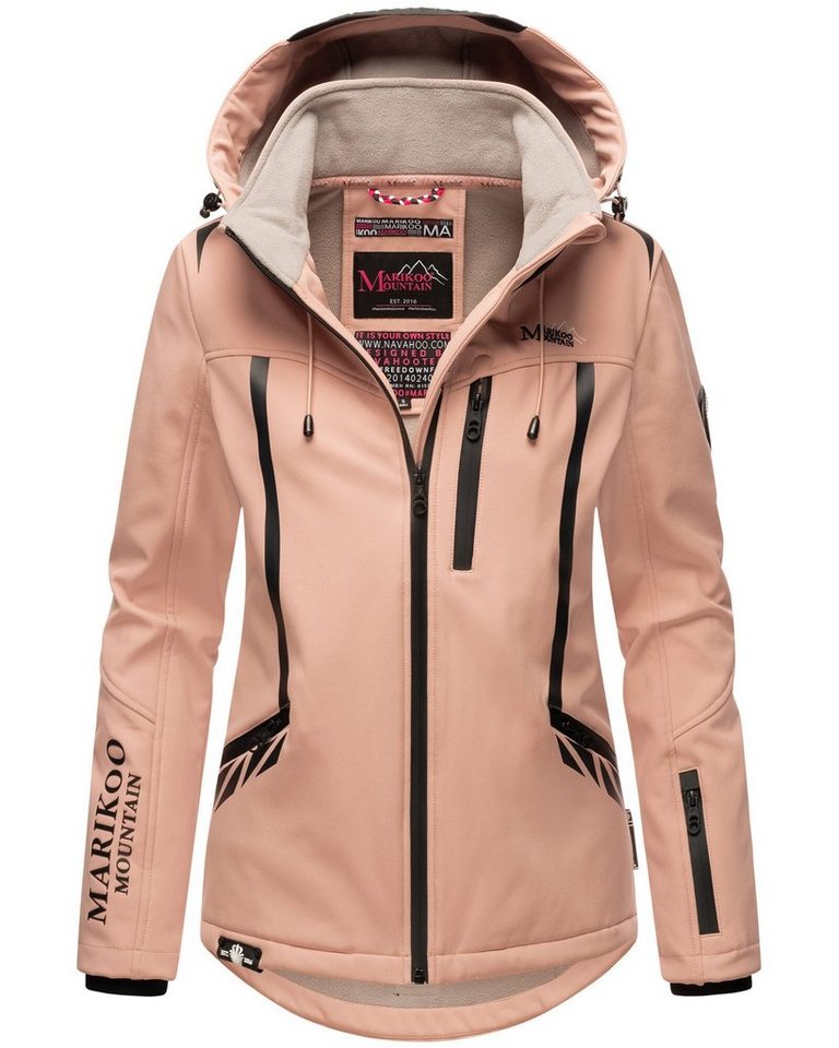 Marikoo Softshelljacke Mount-Cho-Oyu mit abnehmbarer Kapuze von Marikoo