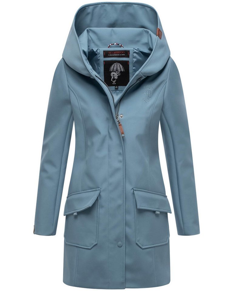Marikoo Softshelljacke Softshelljacke Mayleen – Damen Übergangsjacke mit Kapuze und Taillierter Schnitt, hoher Tragekomfort und stilvolle Details von Marikoo