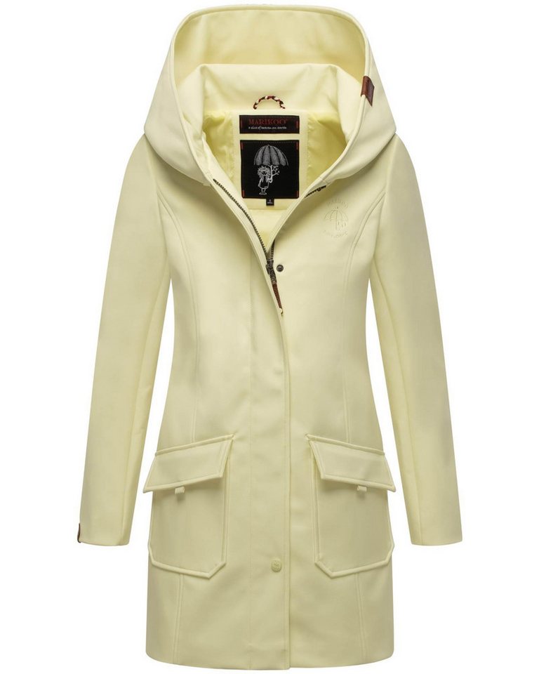 Marikoo Softshelljacke Softshelljacke Mayleen – Damen Übergangsjacke mit Kapuze und Taillierter Schnitt, hoher Tragekomfort und stilvolle Details von Marikoo
