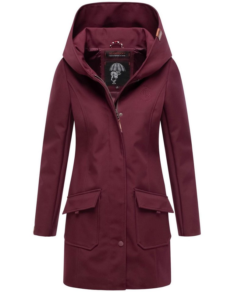 Marikoo Softshelljacke Softshelljacke Mayleen – Damen Übergangsjacke mit Kapuze und Taillierter Schnitt, hoher Tragekomfort und stilvolle Details von Marikoo