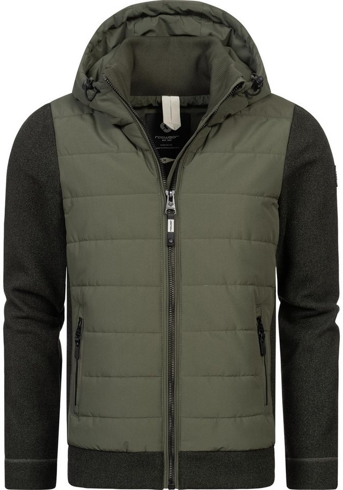 Ragwear Steppjacke Doryan Mel Coole Herren Outdoorjacke mit weichen Ärmeln von Ragwear