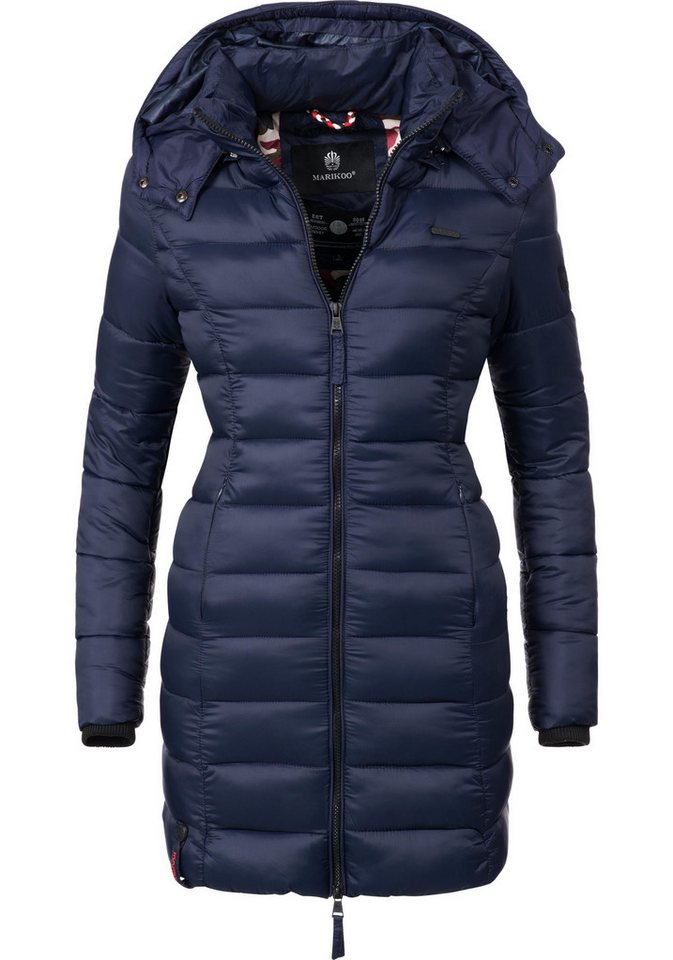 Marikoo Steppmantel Abendsternchen zeitloser Wintermantel mit schmaler Steppung von Marikoo