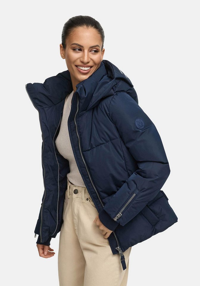 Marikoo Winterjacke Aleynaa mit extra hohem Kragen und elastischem Taillengürtel von Marikoo