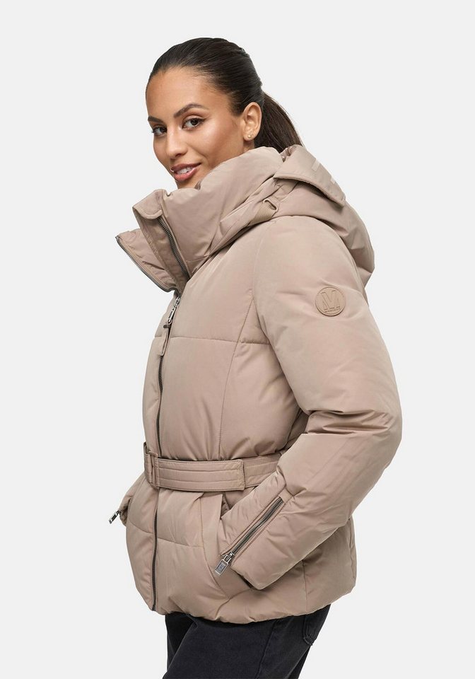 Marikoo Winterjacke Aleynaa mit extra hohem Kragen und elastischem Taillengürtel von Marikoo